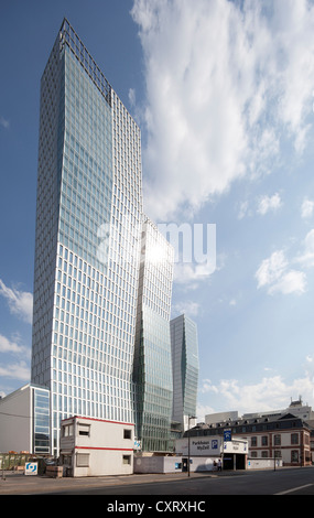 Ufficio Nextower tower, Jumeirah Hotel, Palais Quartier distretto, Frankfurt am Main, Hesse, Germania, Europa PublicGround Foto Stock