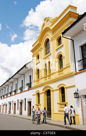 Architettura coloniale in Popayán, capitale del Departamento de Cauca, Colombia, America Latina e America del Sud Foto Stock