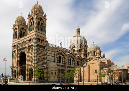 La cattedrale principale, Marsiglia, dipartimento Bouches du Rhône, regione Provence-Alpes-Côte d'Azur, in Francia, Mediterranea Foto Stock