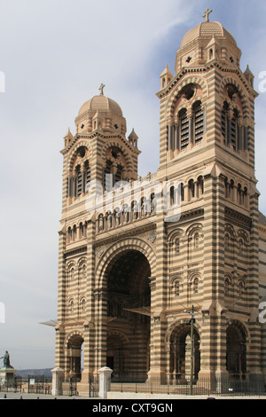 La cattedrale principale, Marsiglia, dipartimento Bouches du Rhône, regione Provence-Alpes-Côte d'Azur, in Francia, Mediterranea Foto Stock