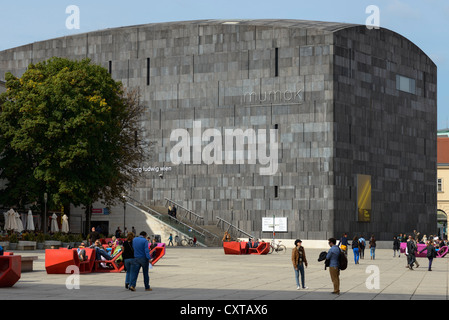 Mumok Museo di Arte Moderna e il quartiere dei musei di Vienna, Austria Foto Stock
