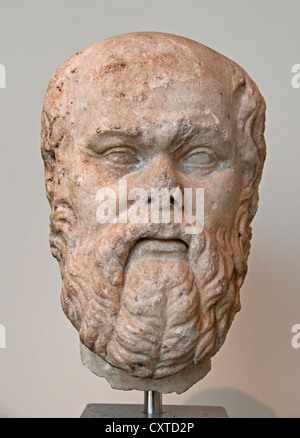 Socrate Sokrates padre intellettuale della filosofia ellenistica. 469 399 BC Grecia greco Foto Stock