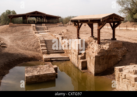 Battesimo Sito, Fiume Giordano, Betania oltre il Giordano, Giordania Foto Stock