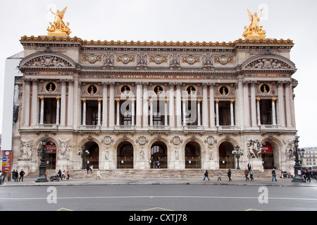 Palais Garnier, l'Opera, Place de l' Opera, Parigi, Francia, Foto Stock
