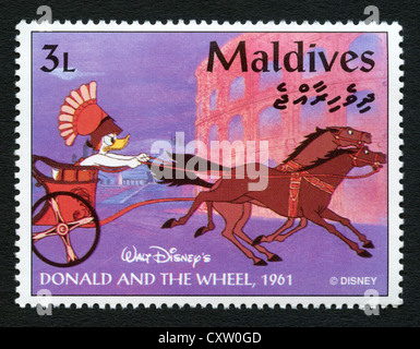 Maldive francobollo - Cartoni animati Disney Foto Stock