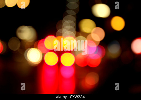 Luci sfocate astratto colore di sfondo Foto Stock