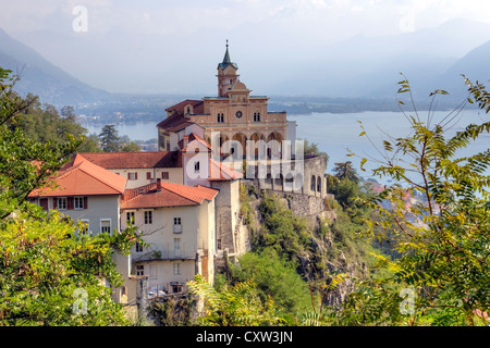 Santuario della Madonna del Sasso di Locarno, in Ticino, Svizzera Foto Stock