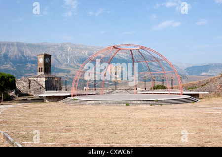 Tappa per il festival di folklore Foto Stock