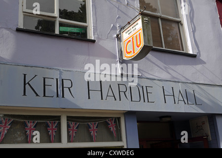 Kier Hardie Hall, lavorando uomini Club Hall, Norwich City Centre Centre, Norwich, Norfolk, Regno Unito Foto Stock