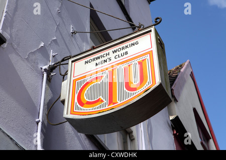 Kier Hardie Hall, lavorando uomini Club Hall, Norwich City Centre Centre, Norwich, Norfolk, Regno Unito Foto Stock