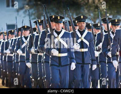 Settimanalmente parade presso la Cittadella, Charleston, Carolina del Sud Foto Stock