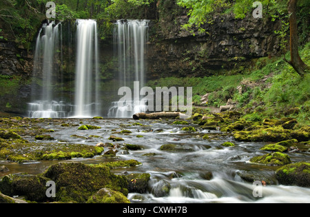 Sgwd yr Eira, Brecon Beacons, Galles Foto Stock