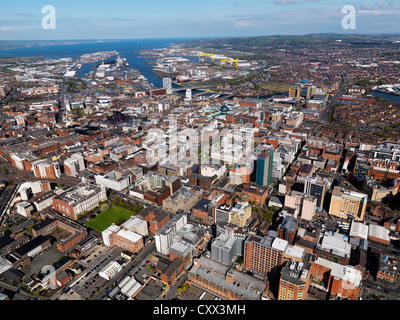 Belfast, Irlanda del Nord, antenna, Aprile 2012 Foto Stock
