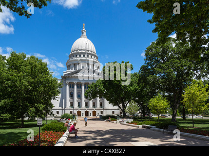 Wisconsin State Capitol, Madison, Wisconsin, STATI UNITI D'AMERICA Foto Stock
