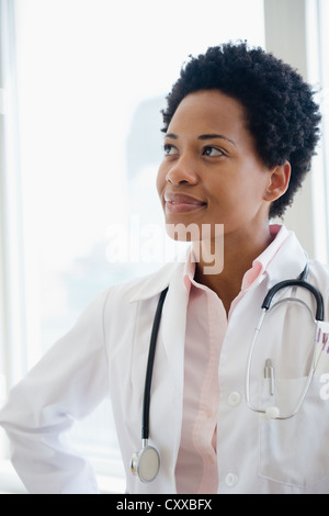 African American medico Foto Stock