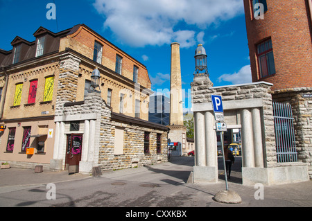 Rotermanni kvartal l'ex area industriale convertito nel nuovo impiego nella parte anteriore del porto centrale a Tallinn Estonia Europa Foto Stock