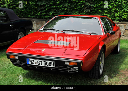 DINO Ferrari 308 GT4 Bertone, costruito nel 1977, auto d'epoca, classici del passato incontra il Barock 2012, Ludwigsburg, Baden-Wuerttemberg Foto Stock