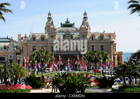 Casino di Montecarlo, Place du Casino, Monte Carlo, il Principato di Monaco, Europa PublicGround Foto Stock