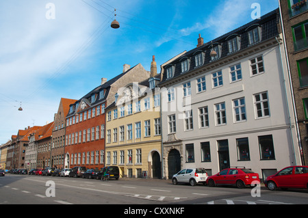 Torvegade street quartiere Christianshavn Copenhagen DANIMARCA Europa Foto Stock