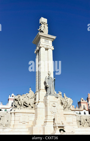 Monumento a la Constitucion de 1812, monumento, Cadice, Andalusia, Spagna, Europa Foto Stock