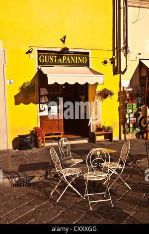 Un piccolo cafe a Firenze, Italia Foto Stock