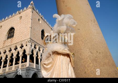 Maschera, il carnevale, il Carnevale di Venezia, Veneto, Italia, Europa Foto Stock