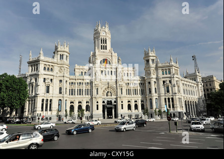 Ufficio postale, il Palacio de Comunicaciones, Madrid, Spagna, Europa Foto Stock