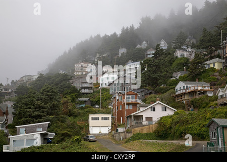 Una vista di Oceanside, Oregon, su Oregon costa del Pacifico Foto Stock