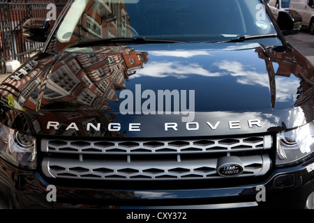 Dettaglio della Range Rover Evoque auto, Londra Foto Stock