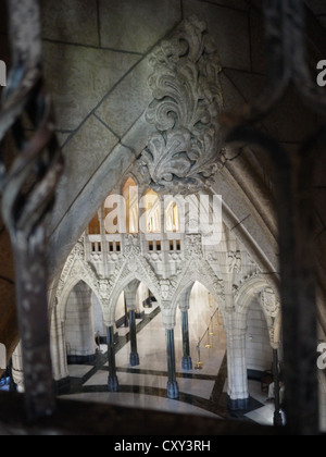 Ottawa pace interiore della torre di Parliament Hill Foto Stock
