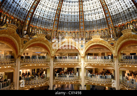 Le Galeries Lafayette, Paris, Francia Foto Stock