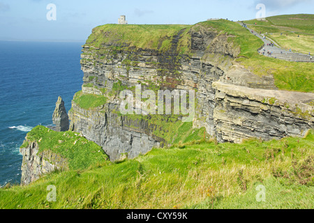 Scogliere di Moher, Co. Clare, Irlanda Foto Stock