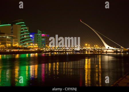 Convention Center e Samuel Beckett Bridge, Dublin, Repubblica di Irlanda Foto Stock