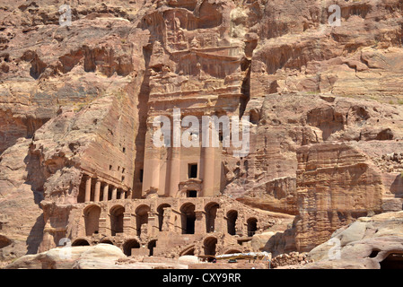 La Tomba di URN, Petra, Giordania. Foto Stock