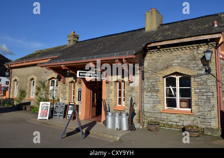 Stazione ferroviaria a Buckfastleigh, Devon, Inghilterra, Regno Unito Foto Stock