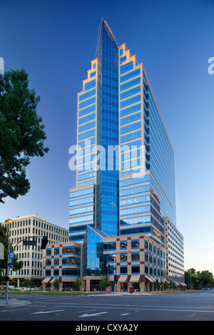 La Banca del West edificio nel centro di Sacramento. Foto Stock