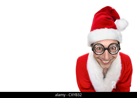 Immagini Di Uomini Vestiti Da Babbo Natale.Allegro Uomini Vestiti Da Babbo Natale Foto Stock Alamy