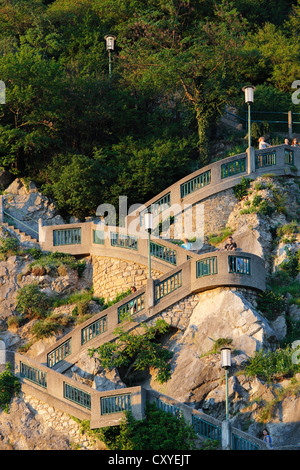 Schlossbergstiege, castle hill scale, Graz, Stiria, Austria, Europa PublicGround Foto Stock