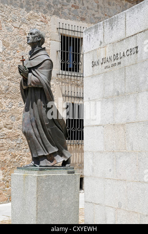 San Juan de la Cruz, monumento, Avila, Castilla y León, Spagna, Europa, PublicGround Foto Stock