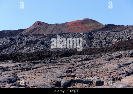 I coni di scorie al vulcano Mauna Loa, Big Island, Hawaii, STATI UNITI D'AMERICA Foto Stock