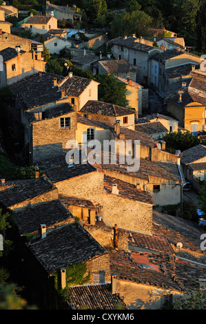 Case del Borgo di Saignon, dipartimento Vaucluse, Provence-Alpes-Côte d'Azur regione, Francia, Europa Foto Stock