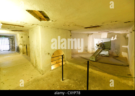 Fort Vaux, situato in Vaux Devant Damloup, divenne la seconda fort a cadere nella battaglia di Verdun, Lorena, Francia, Europa Foto Stock