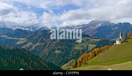 St. barbara, tolpei, Wengen, Val Badia o val badia, alto adige, italia, europa Foto Stock