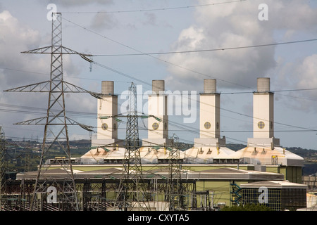 Comissioned nel 1996, Connah's Quay è E.ON UK la più grande turbina a gas a ciclo combinato (CCGT) power station. Foto Stock