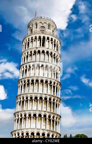 Pisa, Italia, Toscana, Piazza dei Miracoli e la Torre Pendente di Pisa. Foto Stock