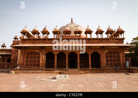 Jama Masjid, la Moschea del Venerdì, Fatehpur Sikri, nei pressi di Agra, Rajasthan, India, Asia Foto Stock