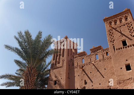 Ksar di Ait-Ben-Haddou, Sito Patrimonio Mondiale dell'UNESCO, vicino a Ouarzazate, Souss-Massa-Draâ, Marocco, Maghreb, Africa Settentrionale, Africa Foto Stock