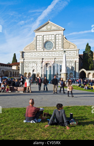 Chiesa di Santa Maria Novella, Firenze, Sito Patrimonio Mondiale dell'UNESCO, Toscana, Italia Foto Stock