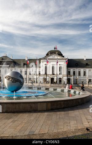 Palazzo Grassalkovich, Grasalkovi&#269;ov palác, Palazzo Presidenziale, Bratislava, Repubblica Slovacca, Europa Foto Stock