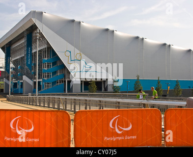 Il Centro Acquatico di Londra 2012 Olympic/Parco Paralimpico Stratford Inghilterra Europa Foto Stock